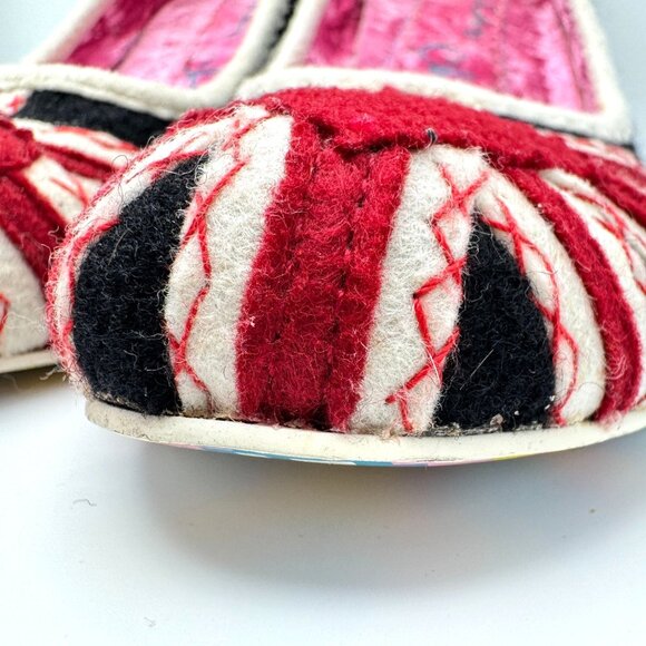 Irregular Choice Women’s Patty Black Union Jack Heart Heels Sz EUR 37 US 6.5 - 7 - Picture 9 of 16